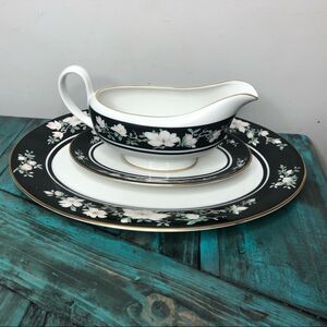 Vintage Royal Doulton serving platter & gravy boat